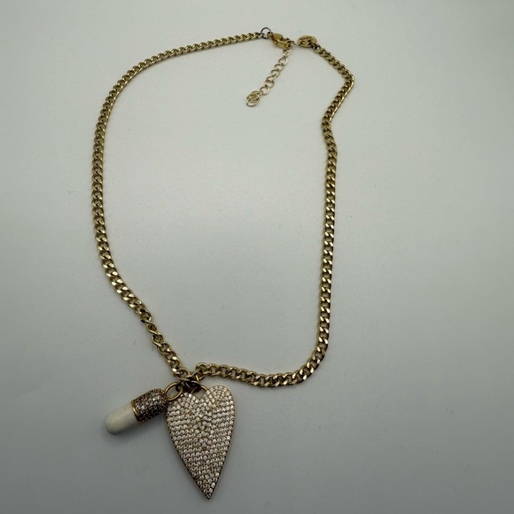 Diamond Heart Pill Necklace - Picture 2 of 4